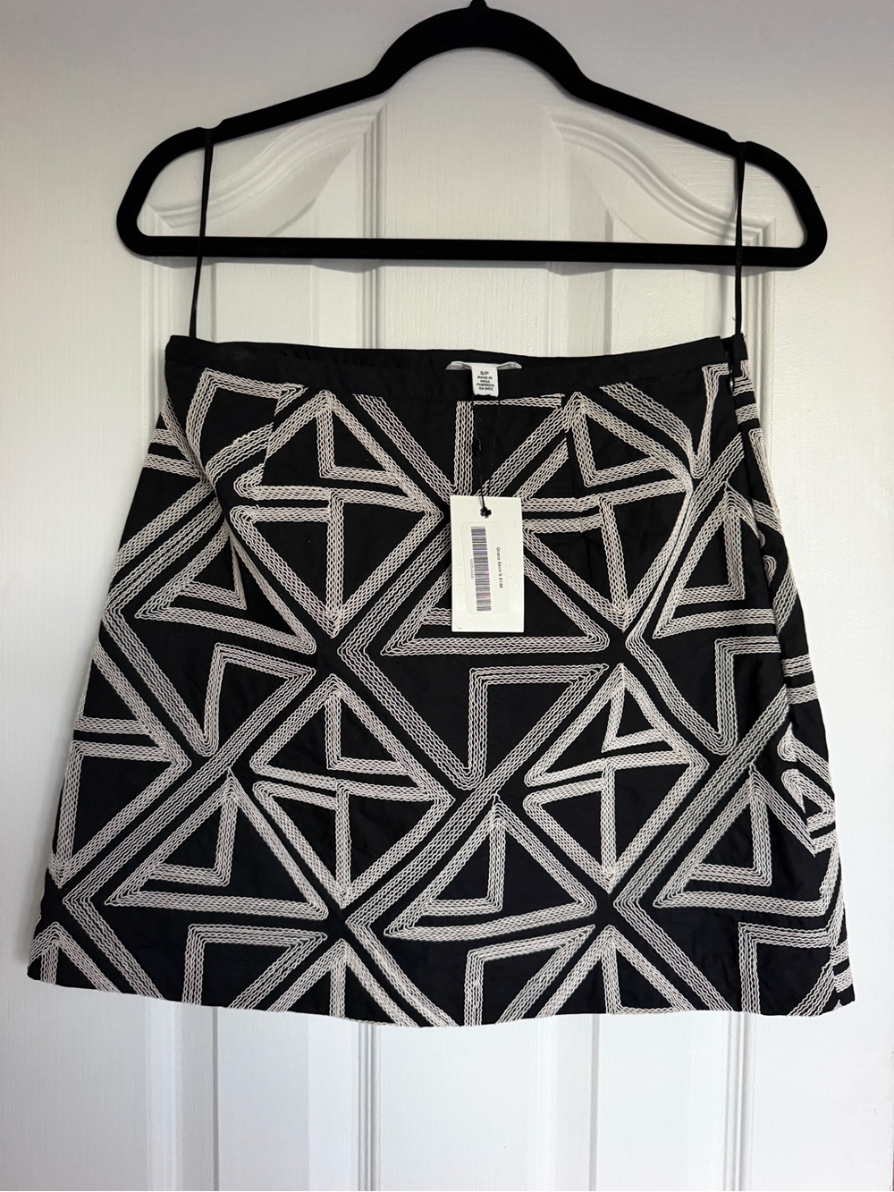 Allison New York Black Geometric Print Mini Skirt - Women